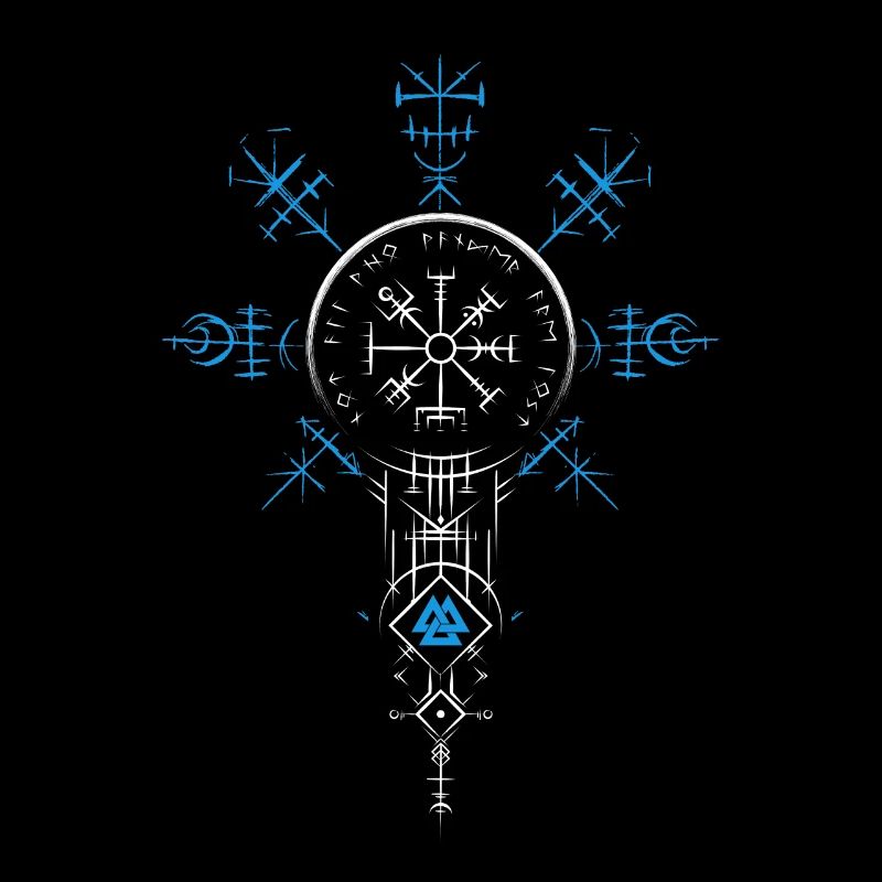 Celtic Vikinger Vegvisir compas Vikings