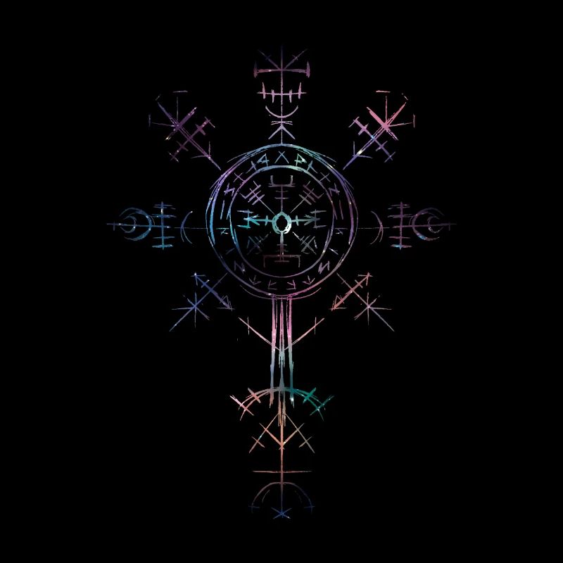Keltischer Vikinger Vegvisir Kompass Wikinger