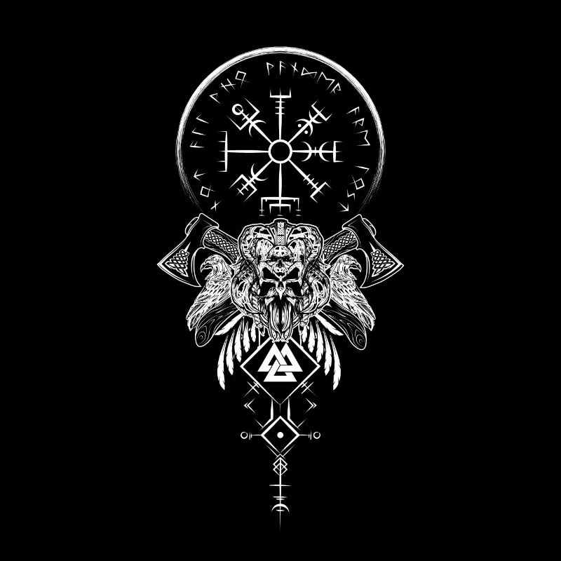 Celtic Vikinger Vegvisir compas Vikings