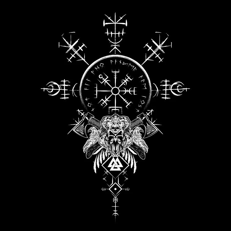 Keltischer Vikinger Vegvisir Kompass Wikinger