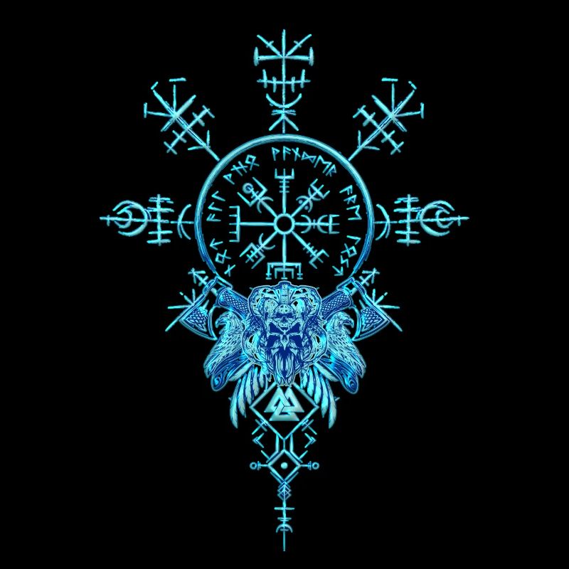 Keltischer Vikinger Vegvisir Kompass Wikinger