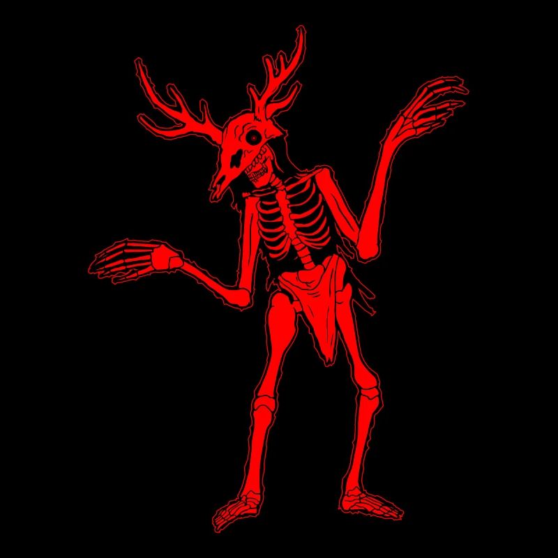 Cryptidcore Aesthetic Skeleton Wendigo Cryptid