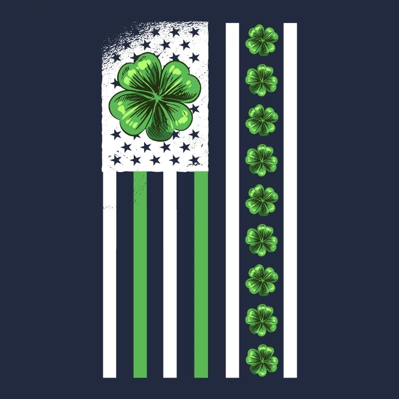 Le trèfle de la Saint-Patrick des États-Unis quitte le drapeau des États-Unis