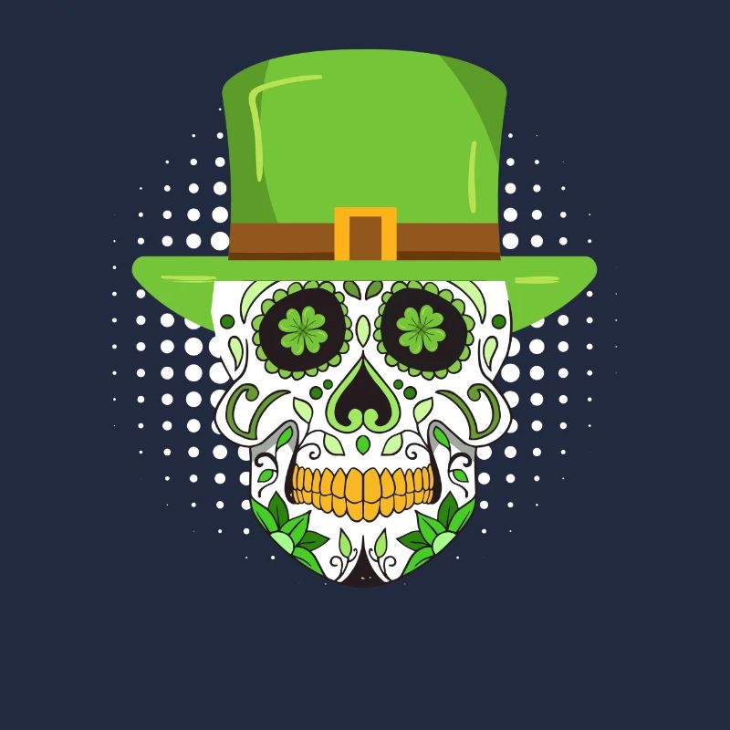 St. Patrick's Day Irish skeleton leprechaun