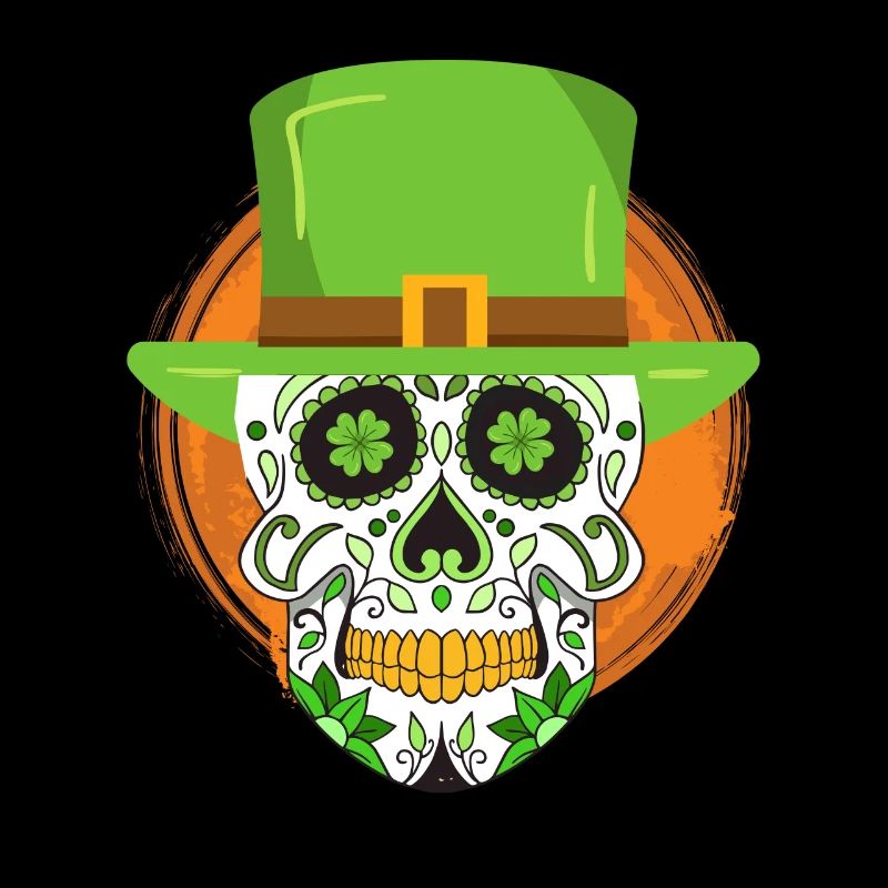 Fête de la Saint-Patrick Squelette irlandais leprechaun