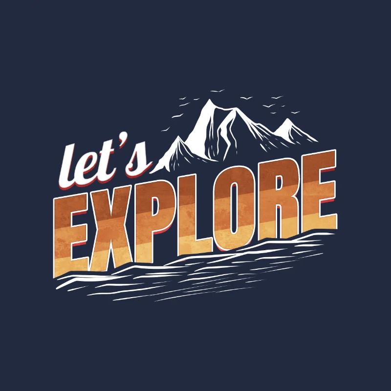 Logo Let’s Explore On Camping