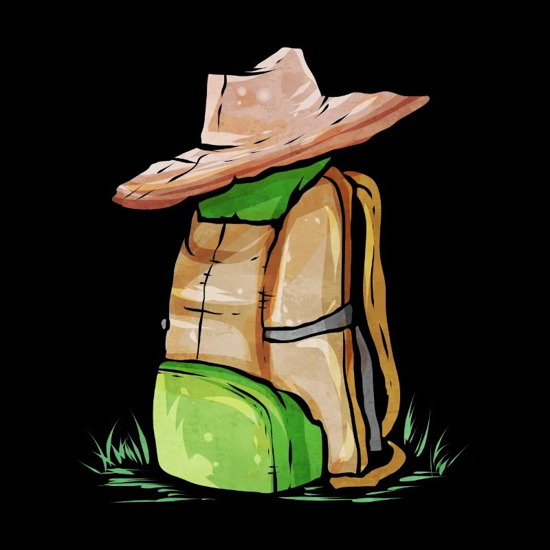 Hiking Backpack With Hat For Camping