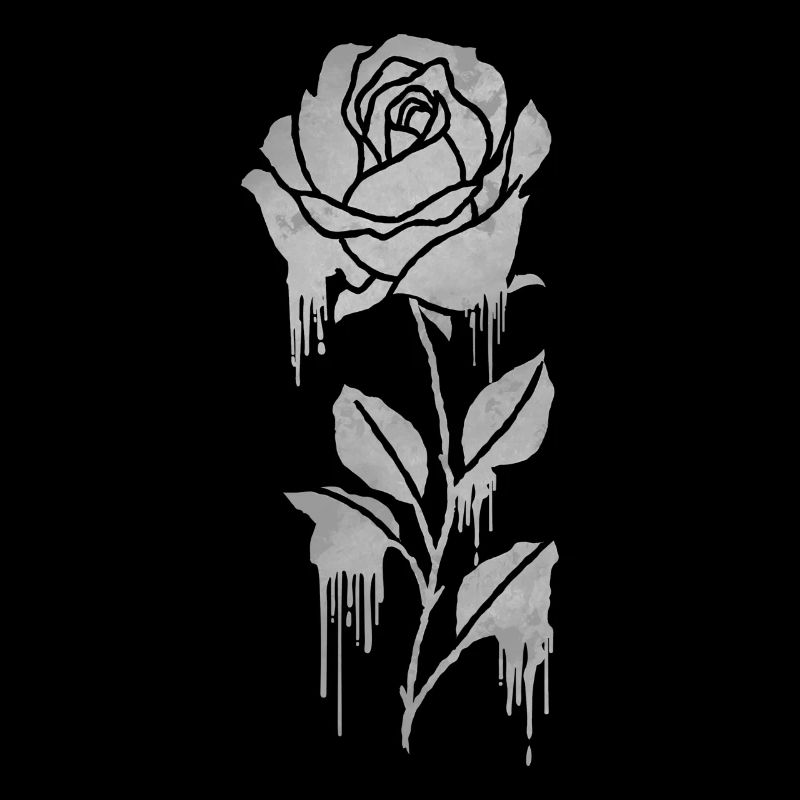 Finnish Goth Aesthetic Gothic Rose Drip Goth