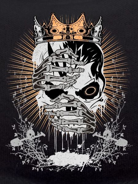 Skull with crown