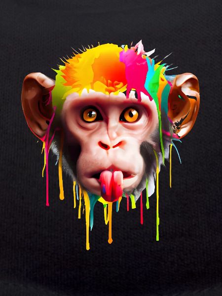 Bunter Affe