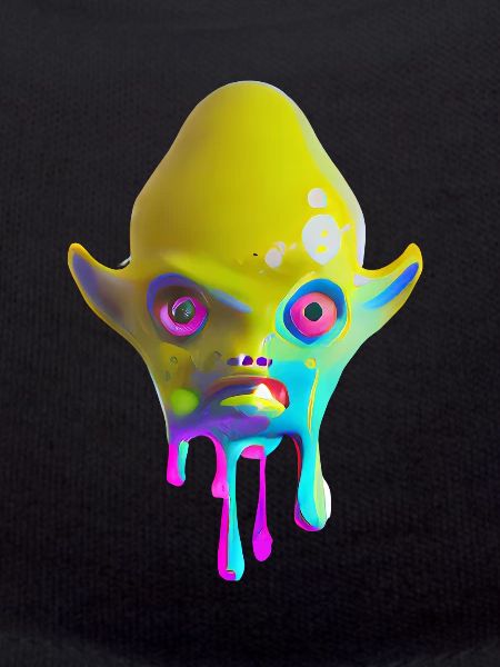 Farbenfroher Alien