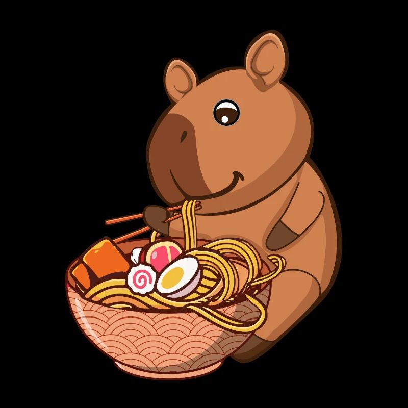 Capybara Japanische Nudelsuppe