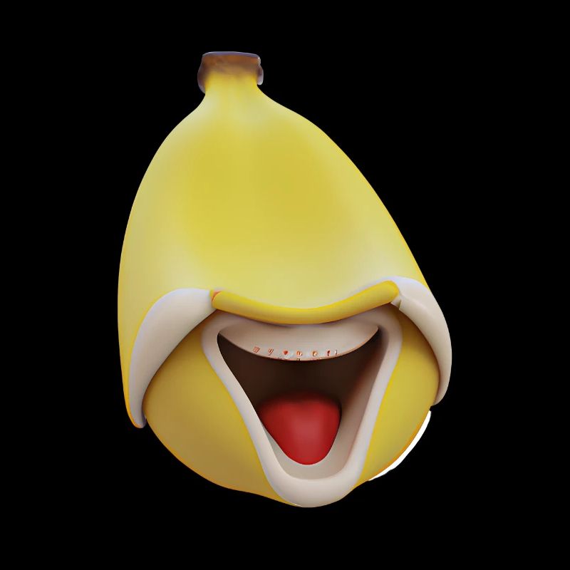 Funny banana laughs
