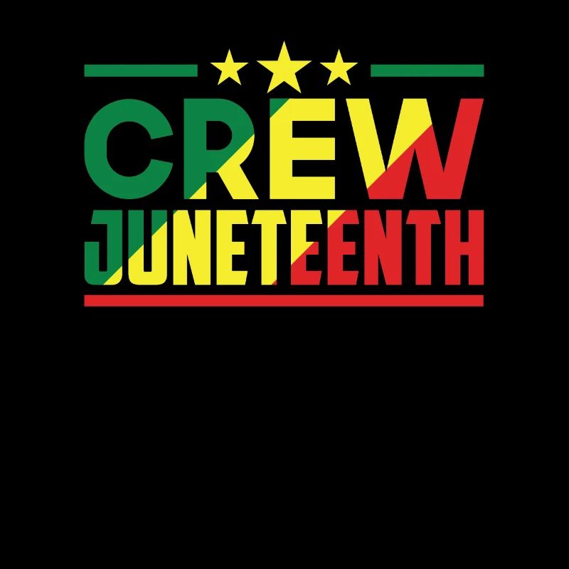 Juneteenth Team African American 1865 Black