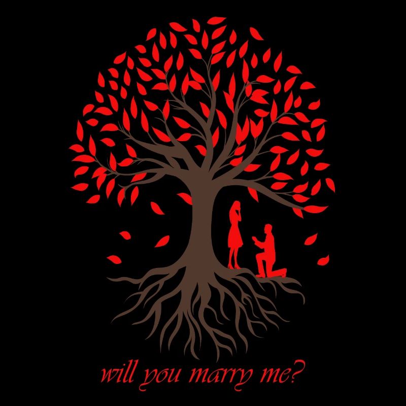 Demande en mariage Arbre de vie amoureuse
