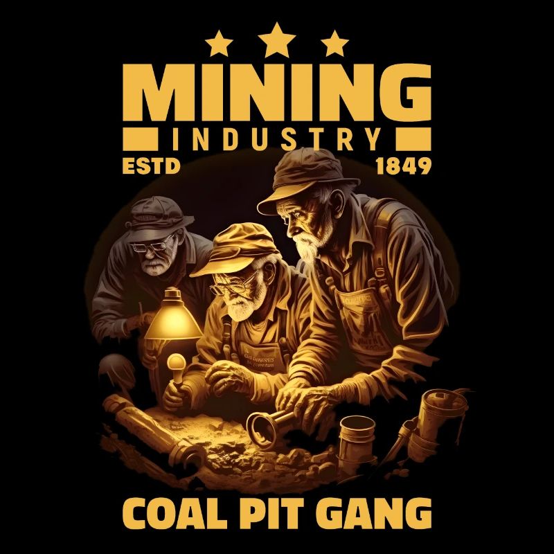 Goldgräber Bergarbeiter Bergleute Bergmann