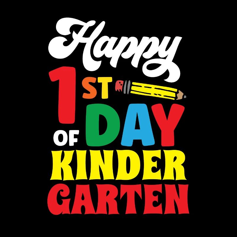 Froher 1 Tag Des Kindergartens Kindergarten Süß