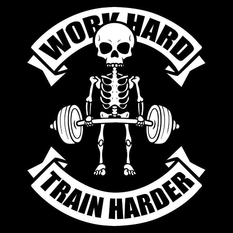 Gym T Shirt Design Unisex WorkHard - TrainHarder