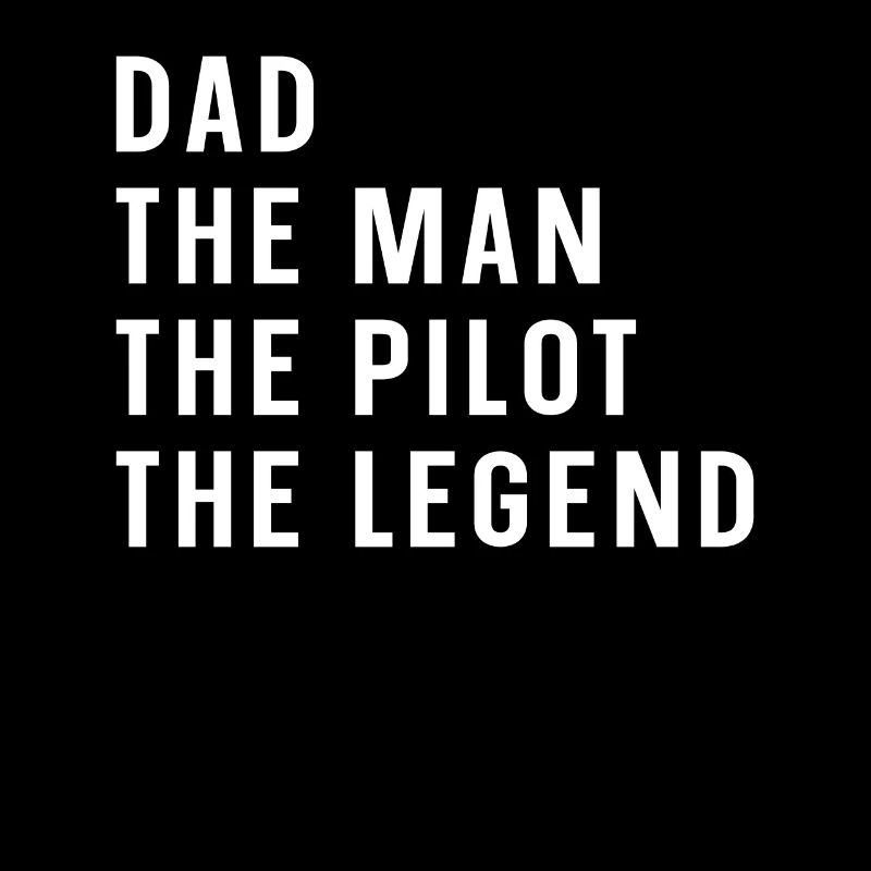 Dad Man Airplane saying