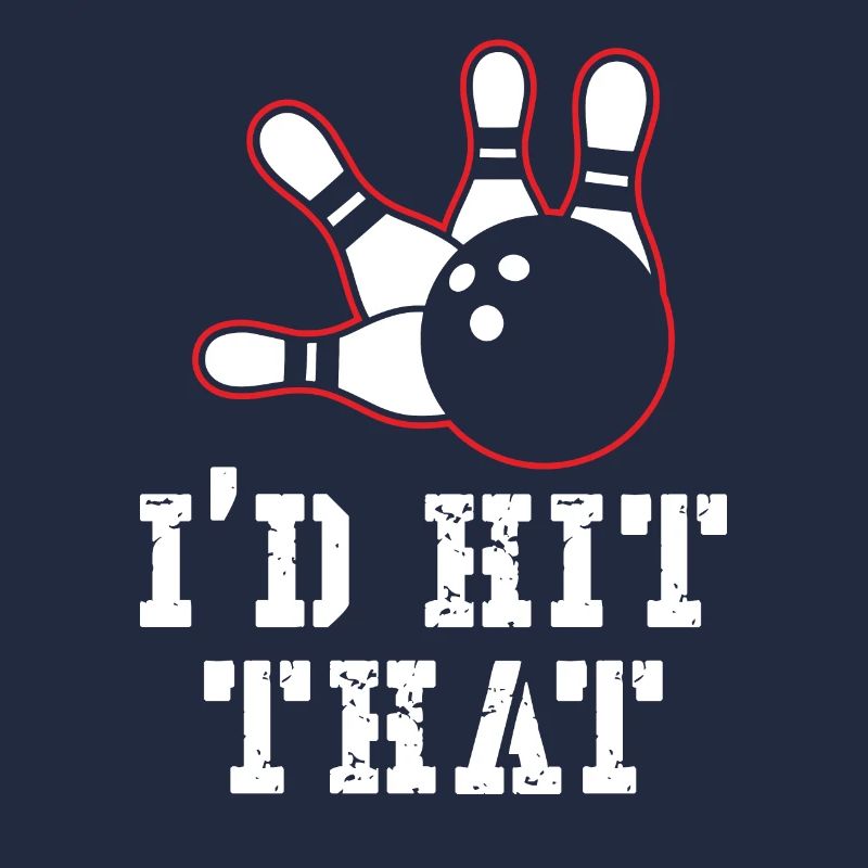 J’avais frappé ce design de bowling