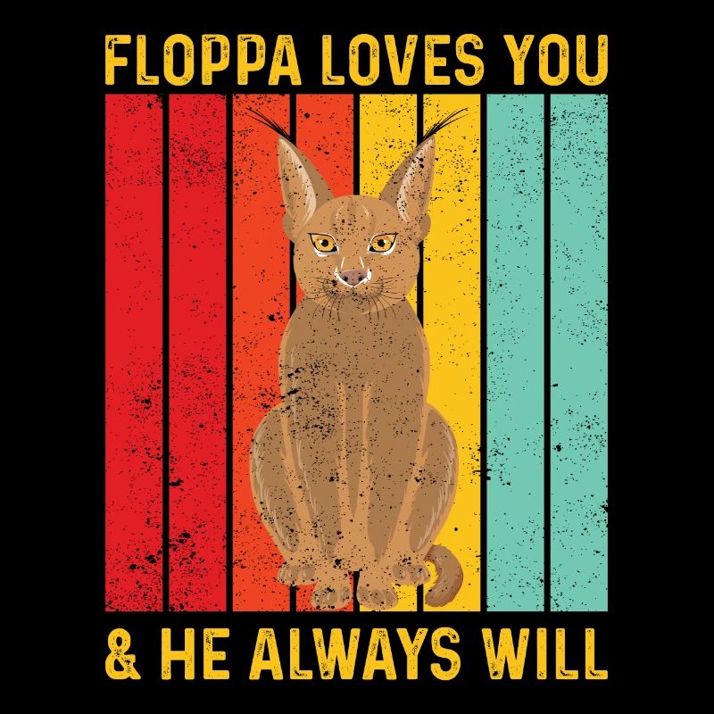 Big Floppa Caracal Retro