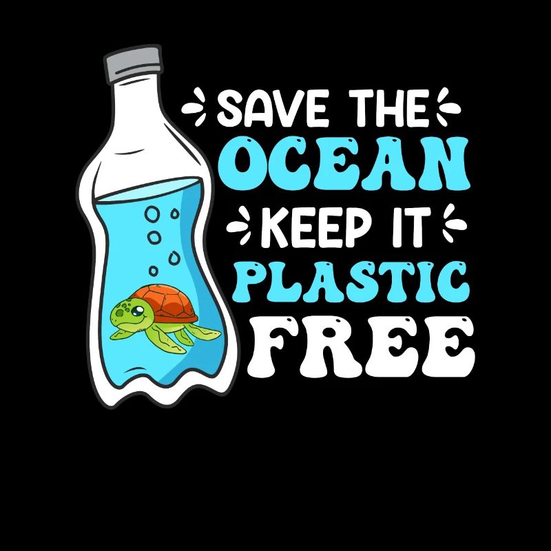 Environmentalists Save the Ocean No Plastic