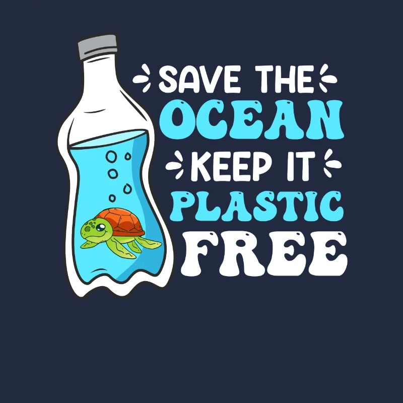 Environmentalists Save the Ocean No Plastic