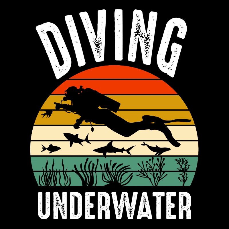 Diving underwater world Diver Taucher