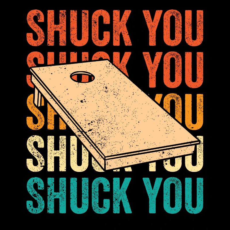 Funny Cornhole Corn Hole Retro