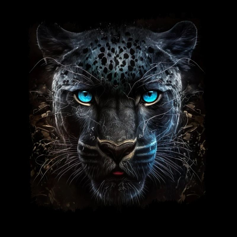 Schwarzer Panther Großkatze