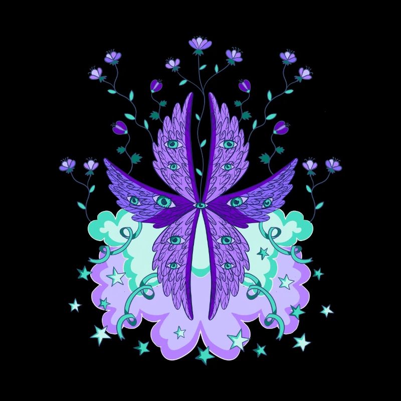 biblically accurate angel seraph seraphim purple
