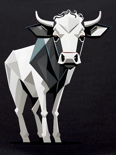 Minimalistic Cow