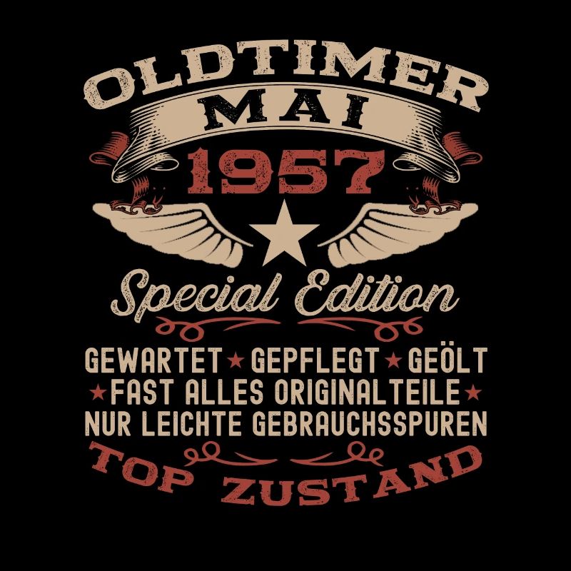 66. Geburtstag Mann Oldtimer Mai Jahrgang 1957