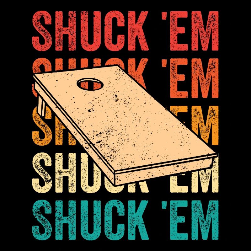 Funny Cornhole Corn Hole Retro