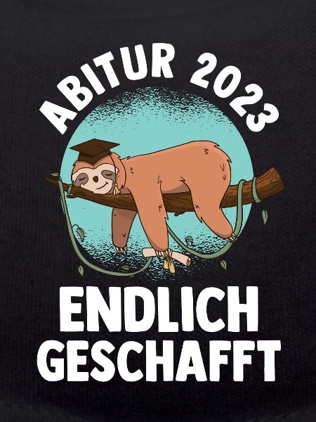Abiturienten Abschluss Faultier 2023 Abitur