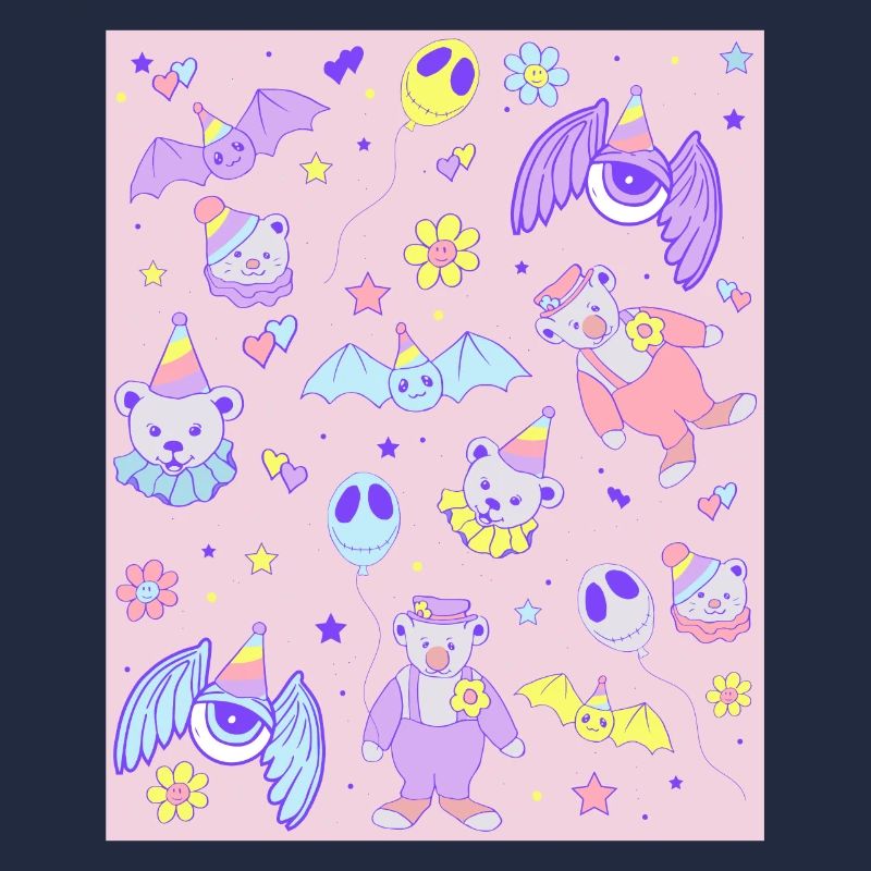 Esthétique bizarre Pastel Goth Clowncore Kidcore