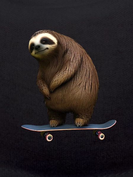 Skateboard Sloth