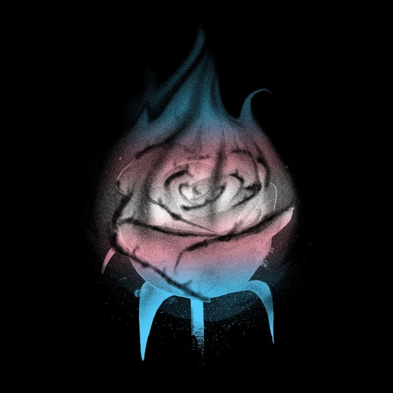 Fierté transgenre Drapeau trans brûlant Rose Sub