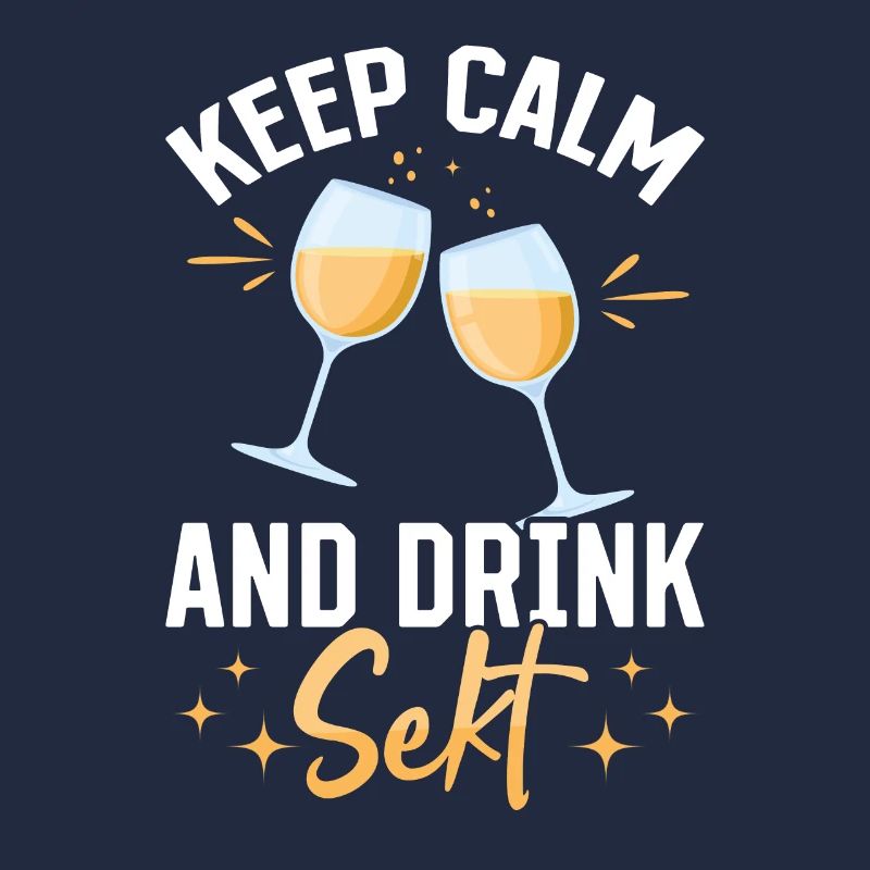 KEEP CALM and drink Sekt - Mädelsabend Pegel