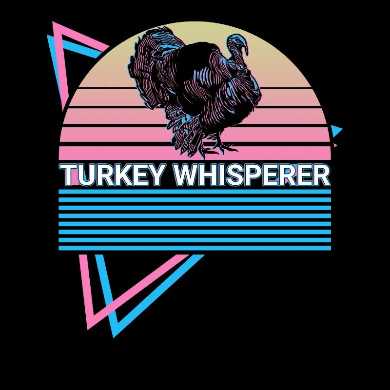 Drôle de chasse à la dinde Chasseur de dinde Rétro