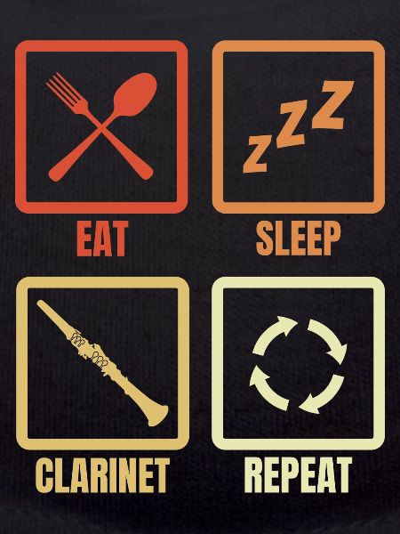 Food Sleep Clarinet Repeat