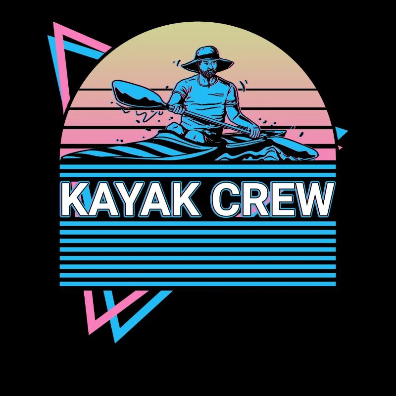 Kajak Kajakfahren Retro