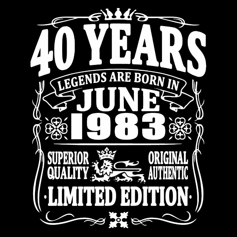 Legenden werden im Juni 1983 geboren - 40 Jahre