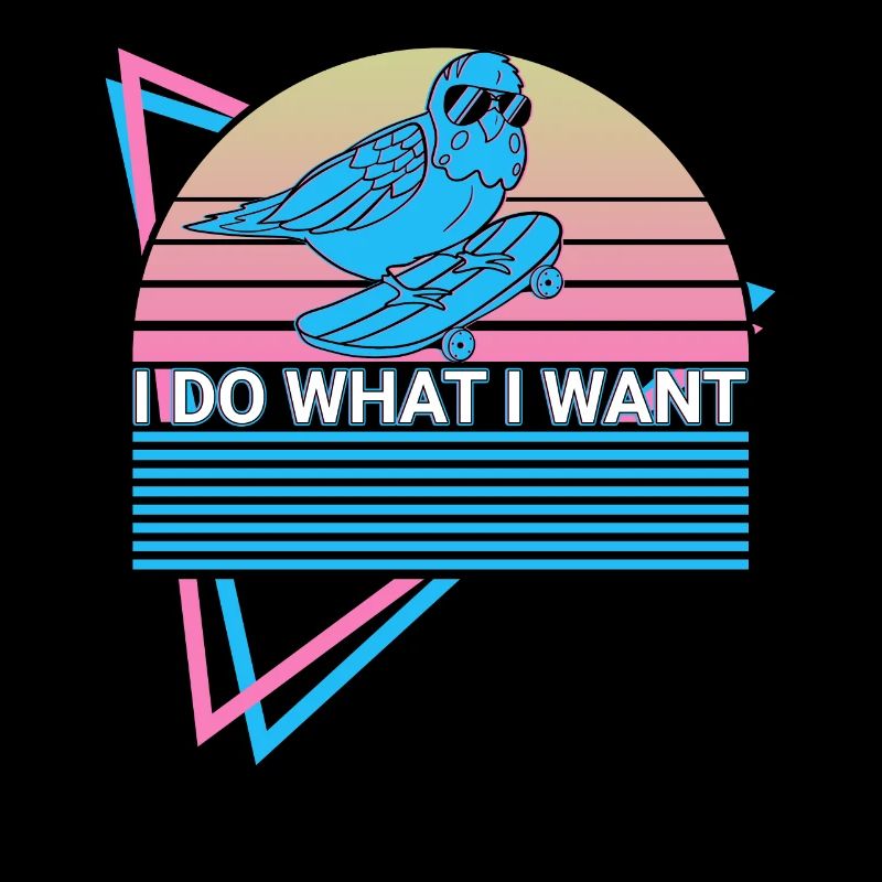 Budgie Parakeet Retro