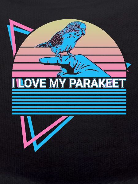 Budgie Parakeet Retro