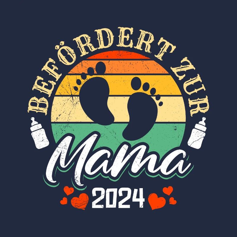 Werdende Mutter 2024 Befördert zur Mama Baby