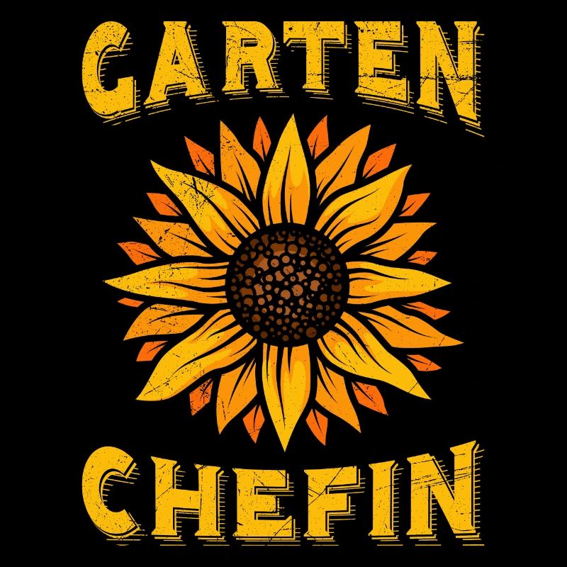 Garten Chefin Sonnenblumen Gartenfreundin