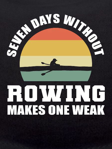Funny rowing sailor