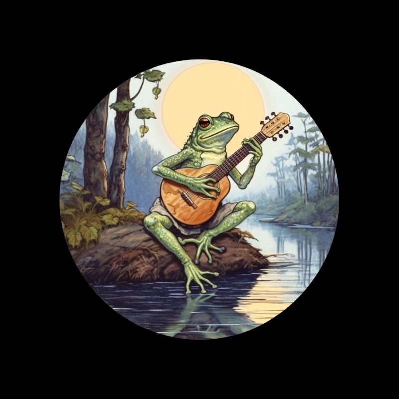 Frog joue du banjo