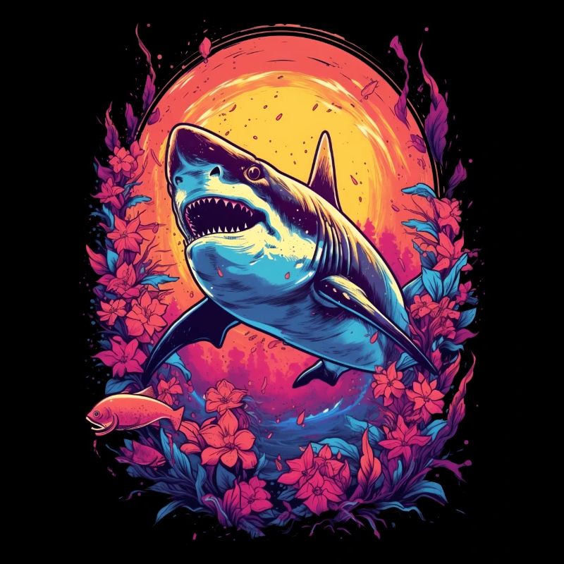 Fleur de requin Oceanographe Plongeur Cadeau